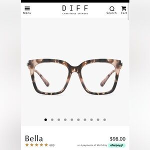 DIFF Bella blue light glasses!